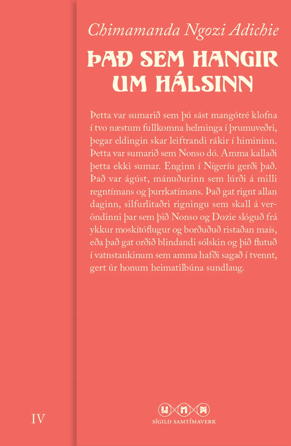 Forsíða kápu bókarinnar