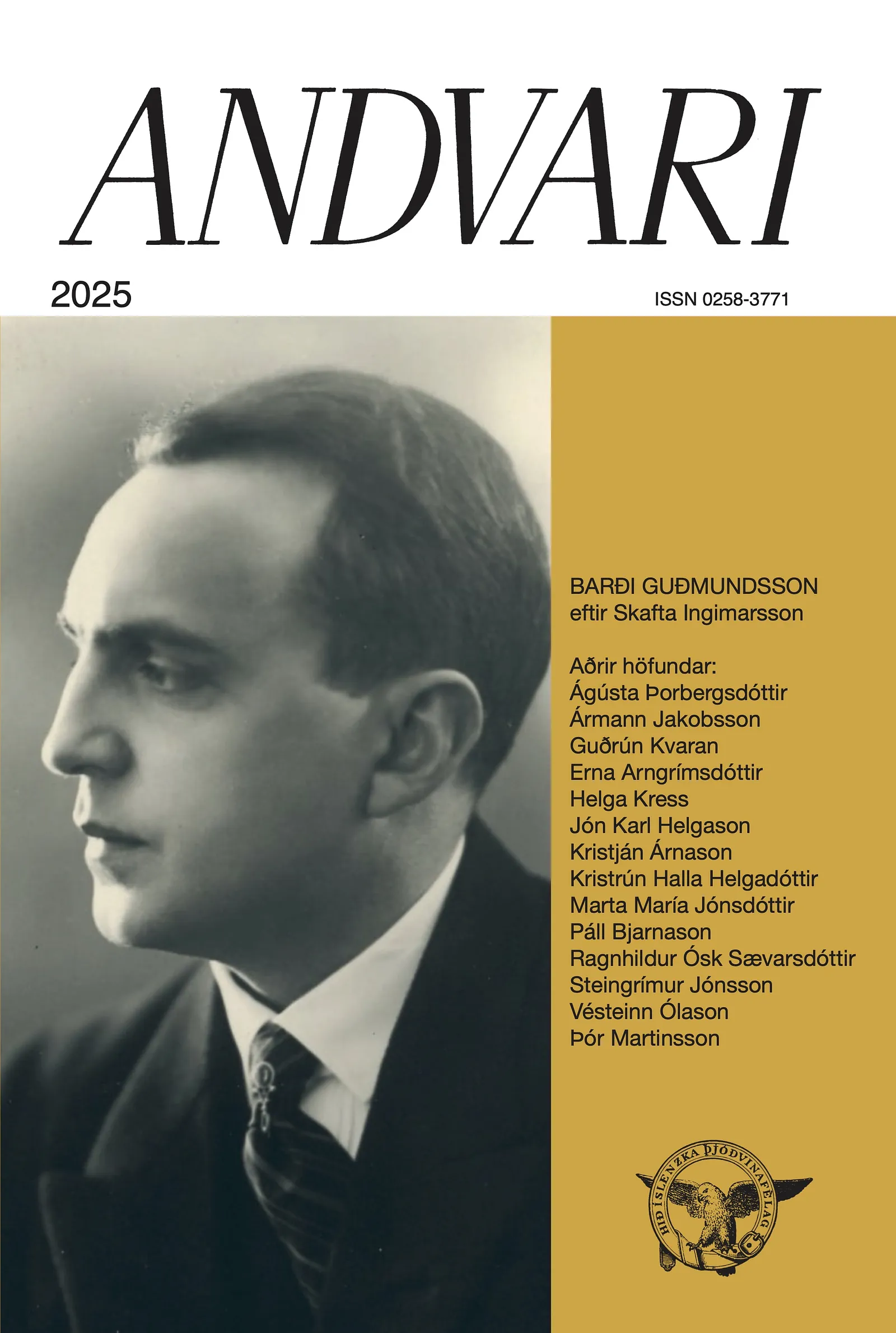 Bókakápa: Andvari 2025 150. árgangur