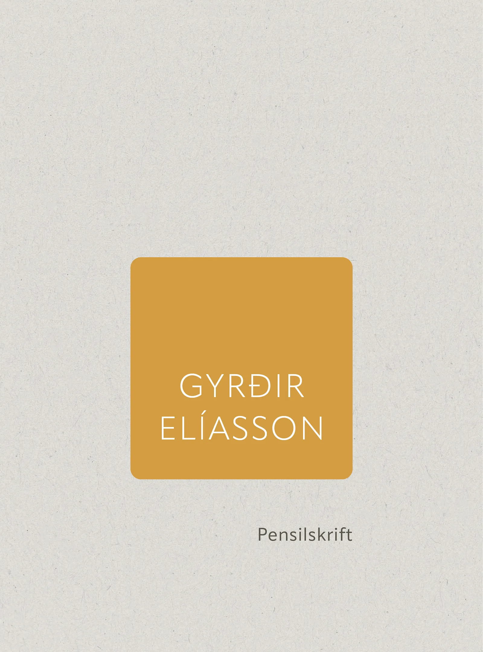 Bókakápa: Pensilskrift