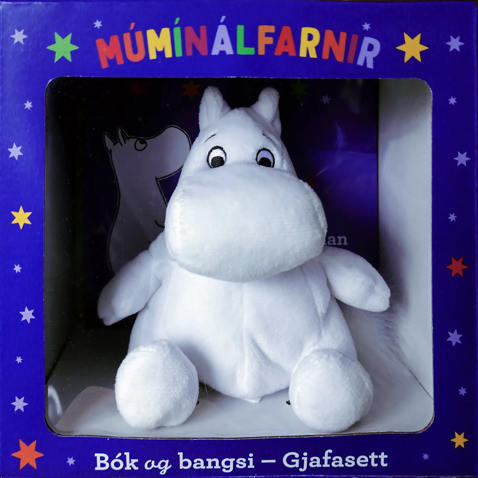 Bókakápa: Múmín: Bók og bangsi Gjafasett