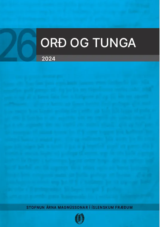 Bókakápa: Orð og tunga 2024