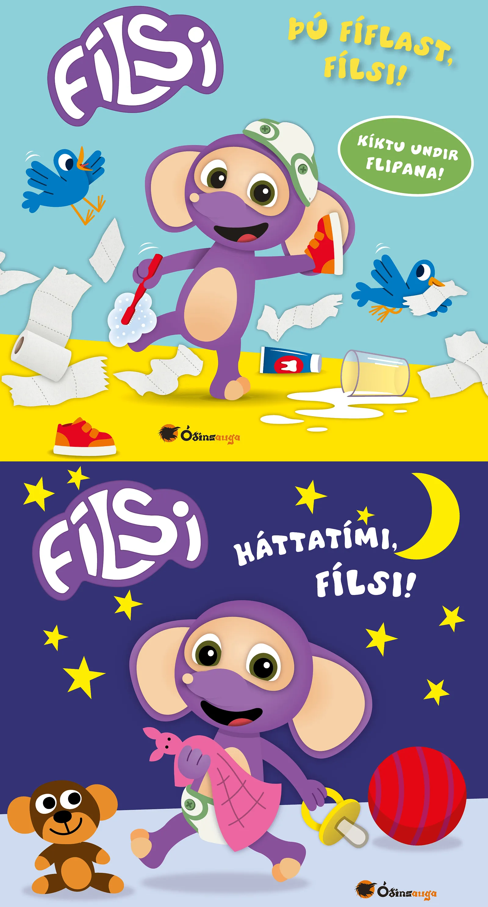 Bókakápa: Háttatími, Fílsi & Þú fíflast, Fílsi
