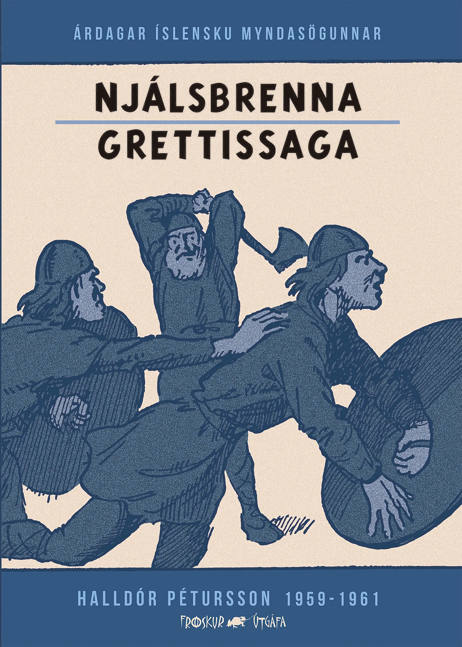 Bókakápa: Árdagar íslensku myndasögunnar Njálsbrenna og Grettissaga
