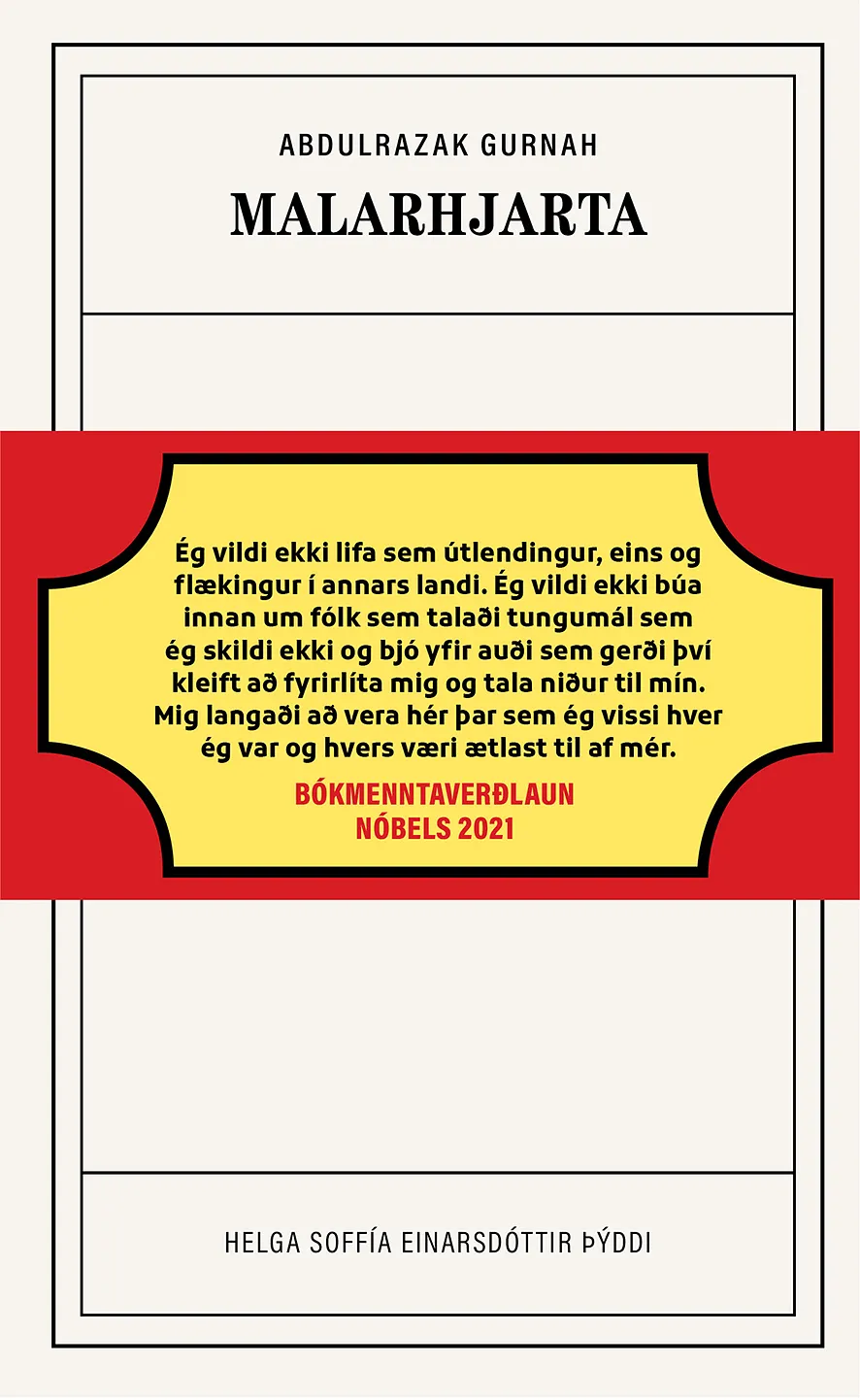 Bókakápa: Malarhjarta