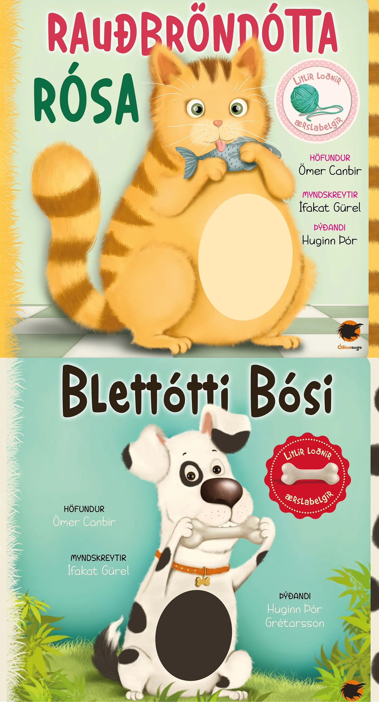 Bókakápa: Rauðbröndótta Rósa / Blettótti Bósi