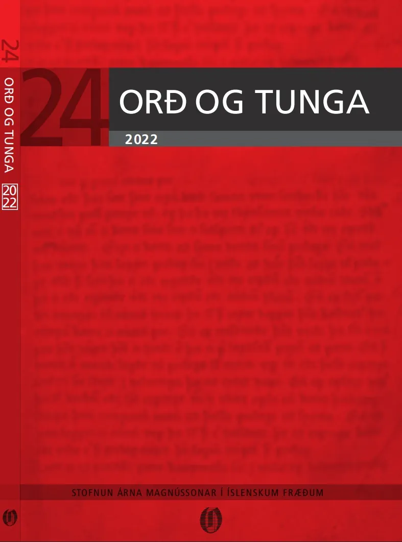 Bókakápa: Orð og tunga 2022