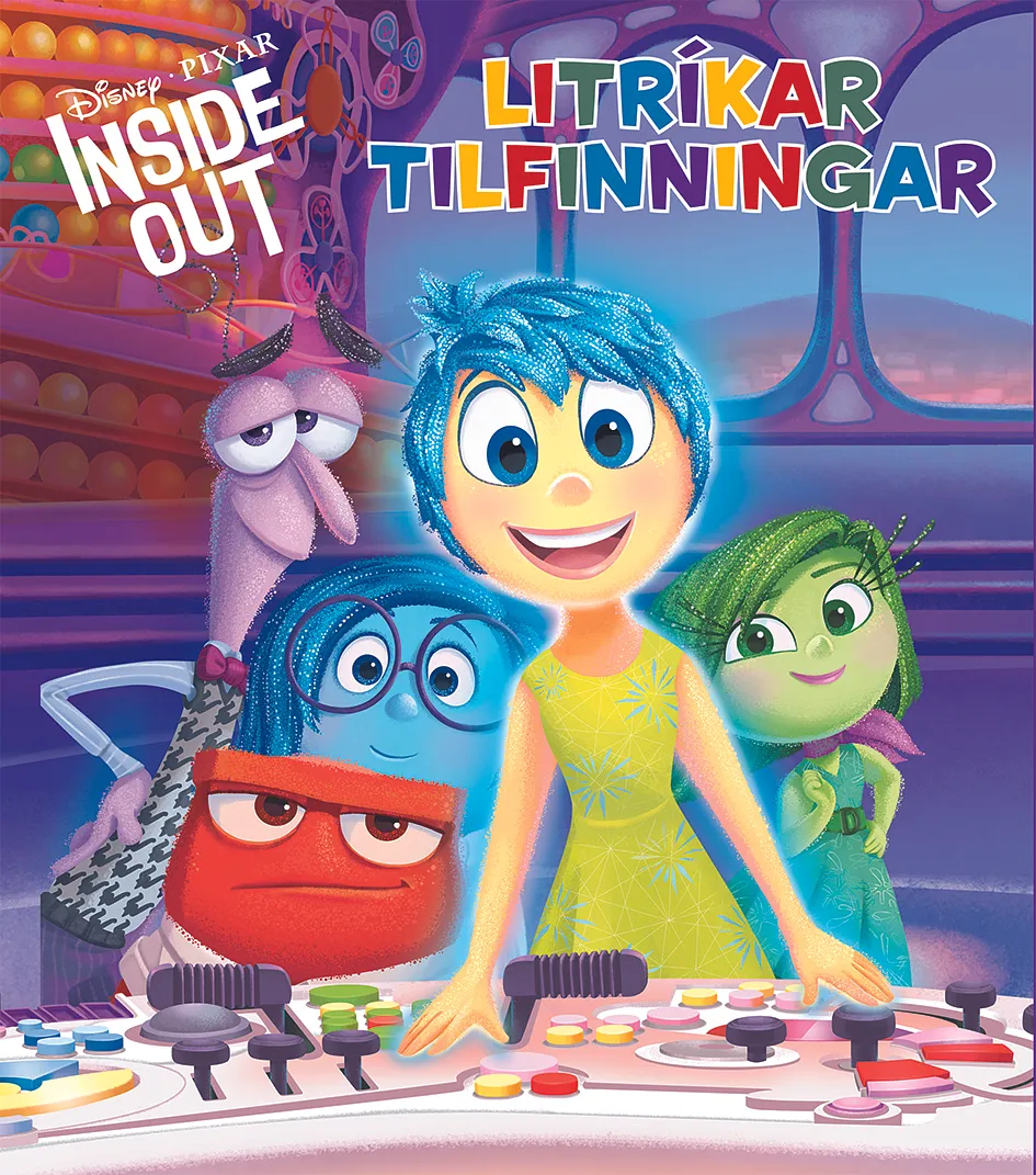 Bókakápa: Inside Out Litríkar tilfinningar