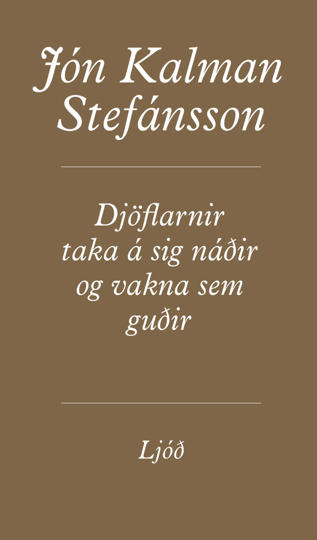 Forsíða kápu bókarinnar