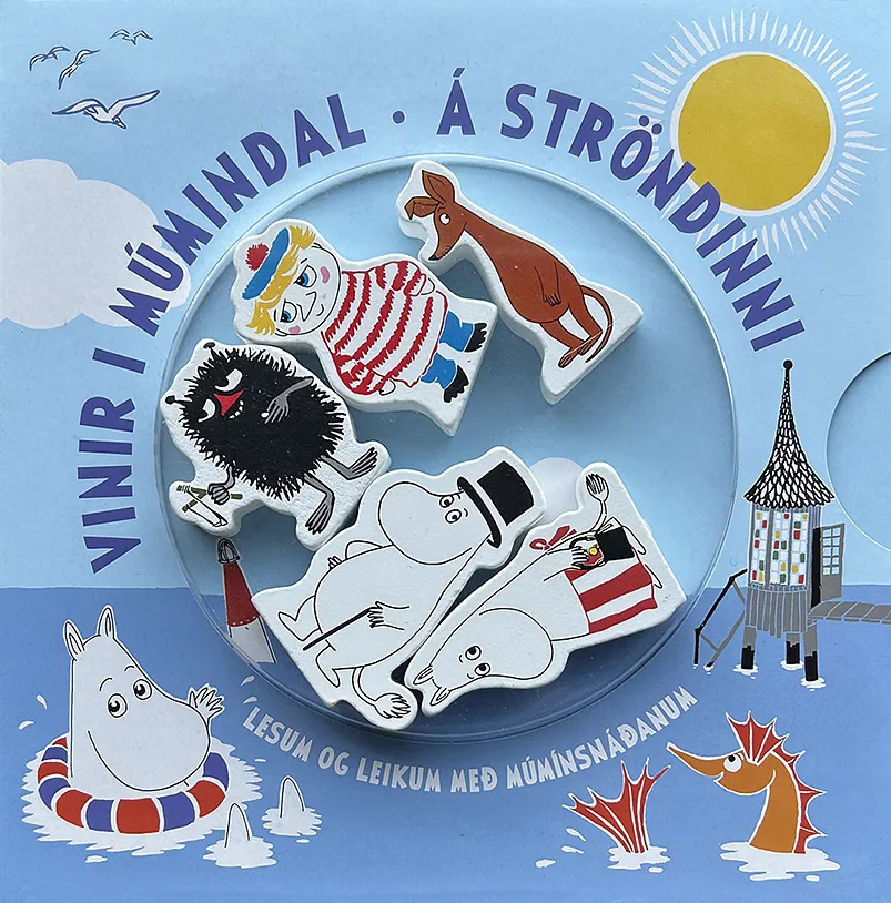 Bókakápa: Vinir í Múmíndal Á ströndinni