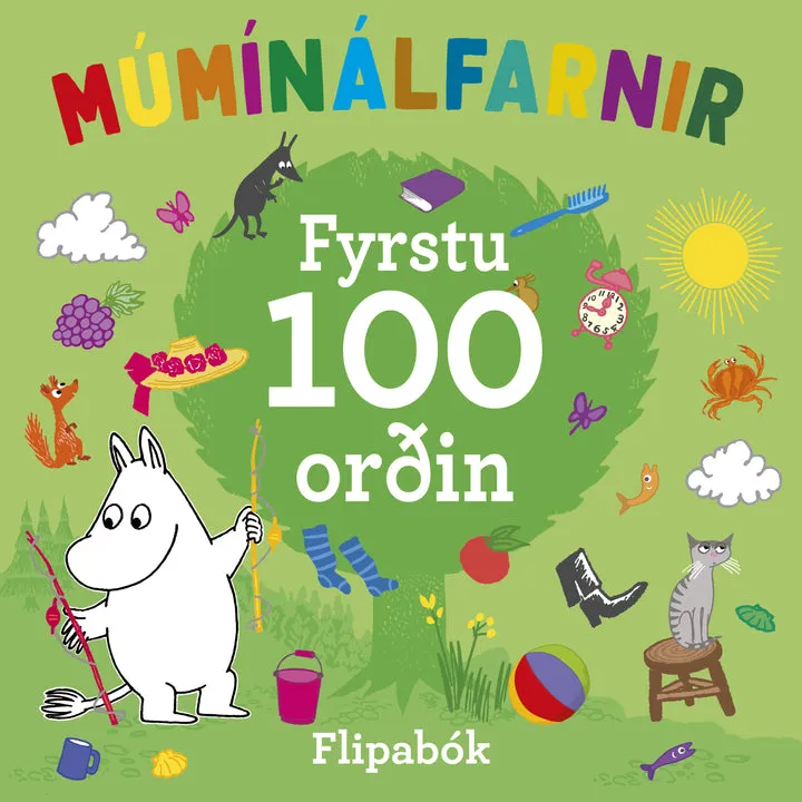 Bókakápa: Múmínálfarnir Fyrstu 100 orðin Flipabók
