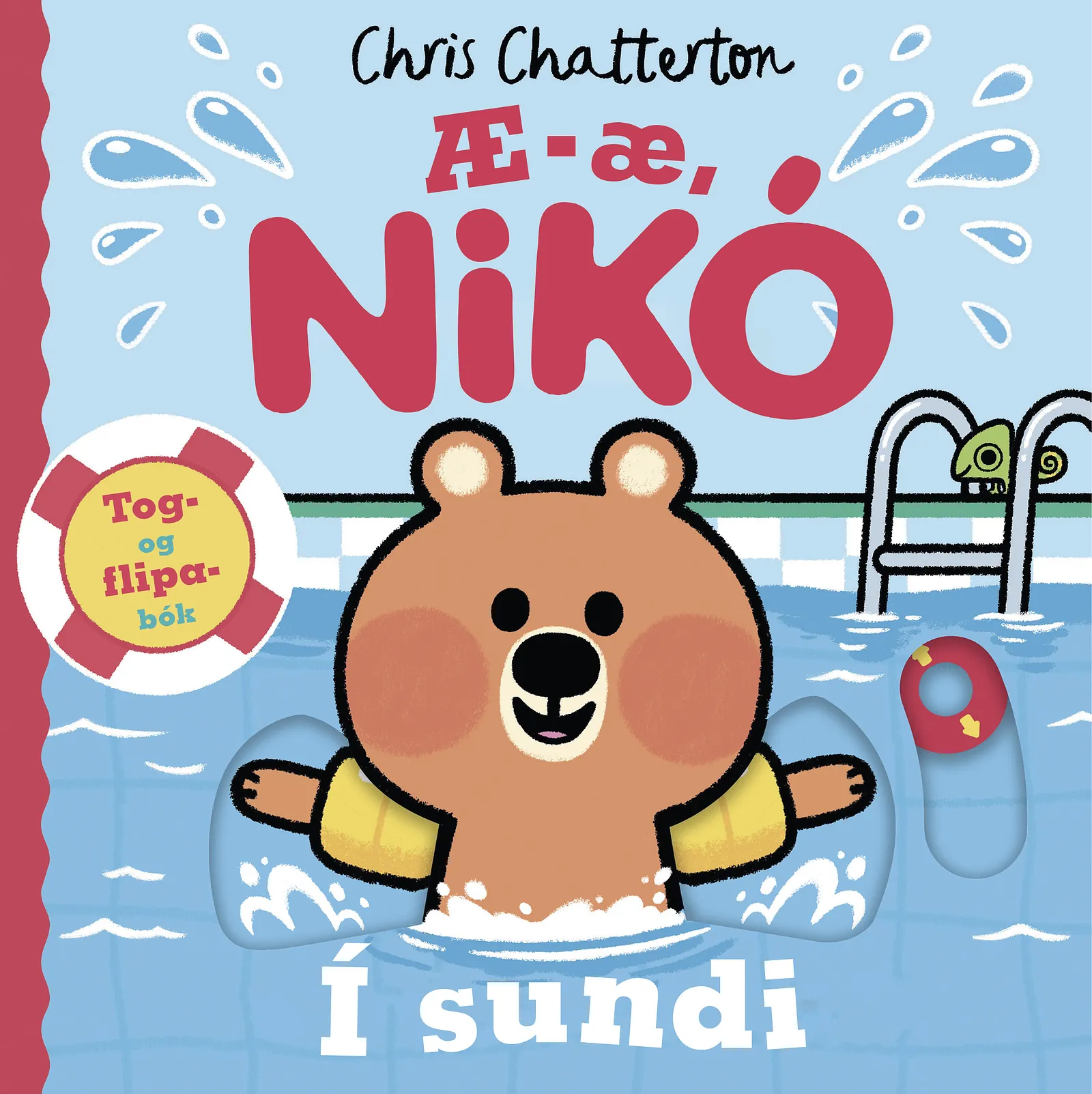 Bókakápa: Æ-æ, Nikó – Í sundi Tog- og flipabók