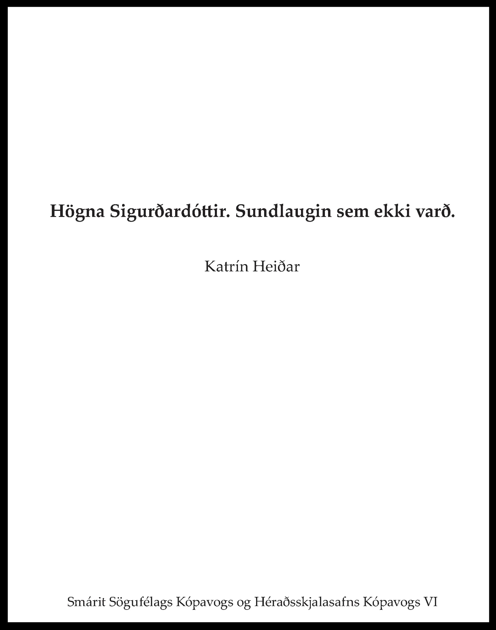 Forsíða kápu bókarinnar