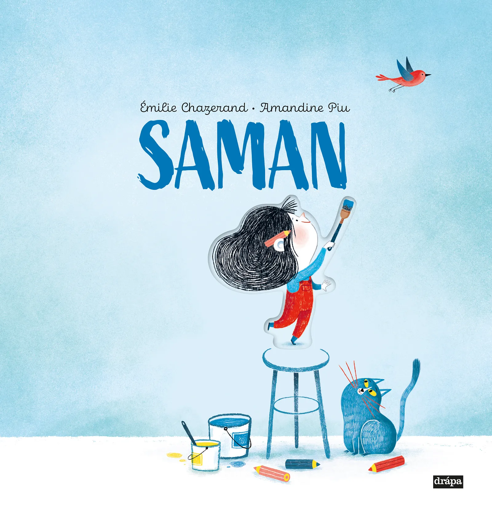 Bókakápa: Saman Bók með litlum gluggum sem opna inn í styrkinn og fegurðina sem fylgir því að vera saman.