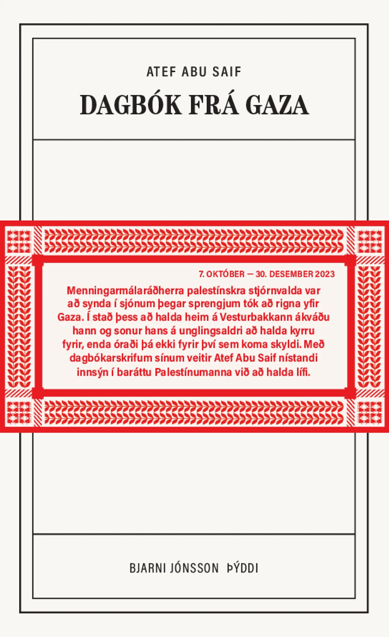 Forsíða kápu bókarinnar