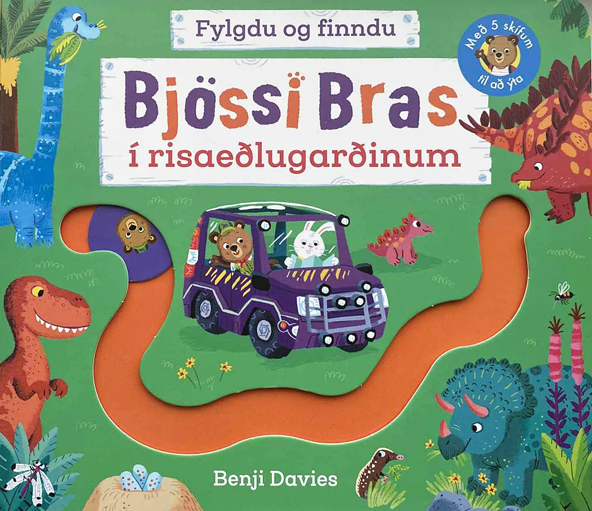 Bókakápa: Bjössi Bras í risaeðlugarðinum