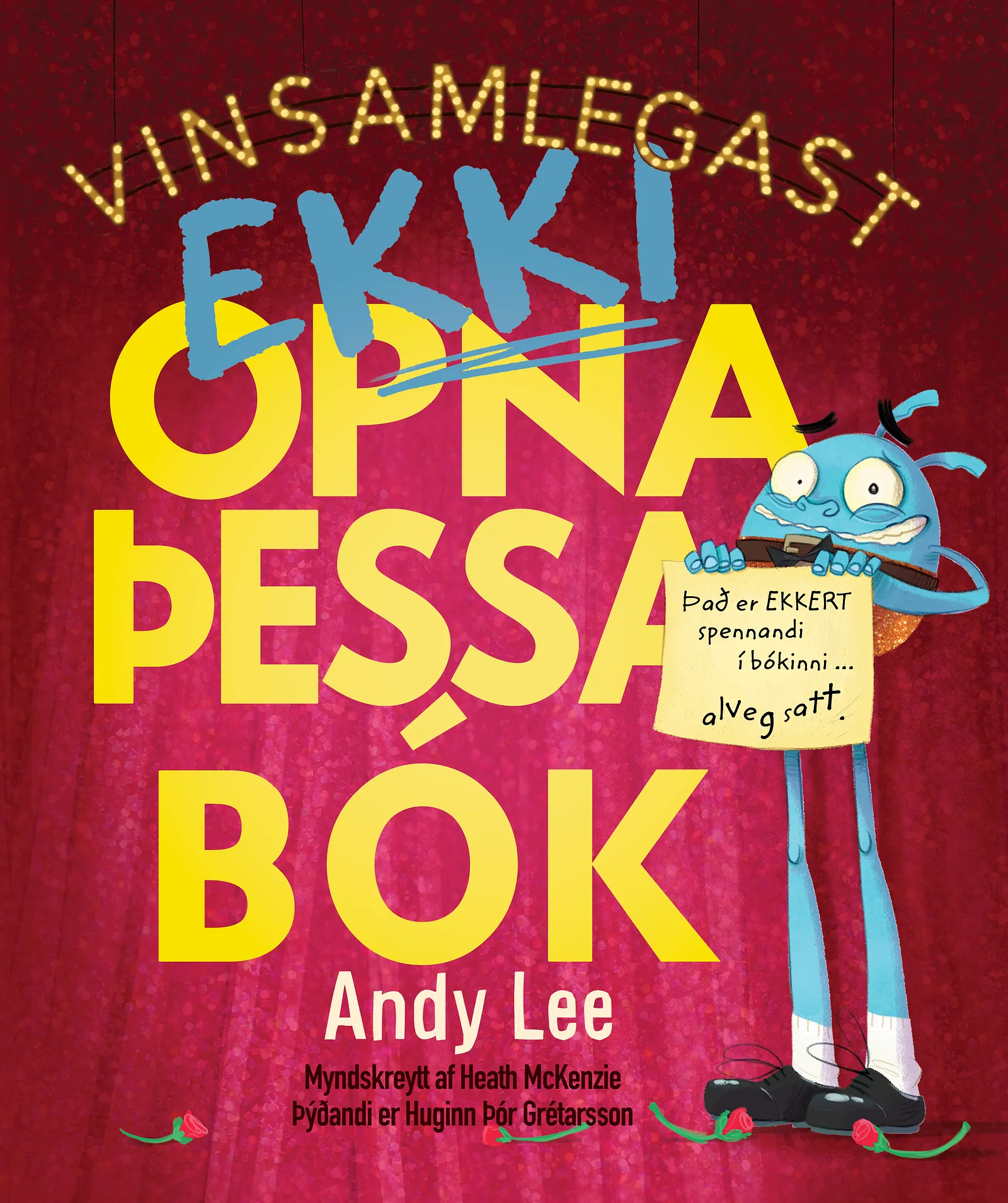 Bókakápa: Vinsamlegast Ekki opna þessa bók