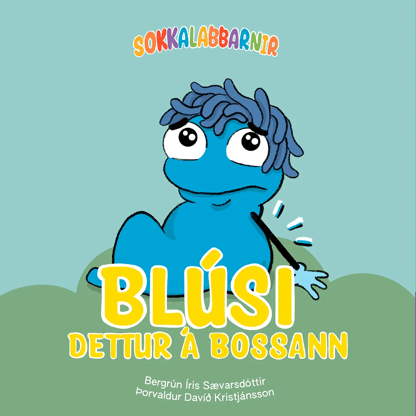 Bókakápa: Sokkalabbarnir Blúsi dettur á bossann