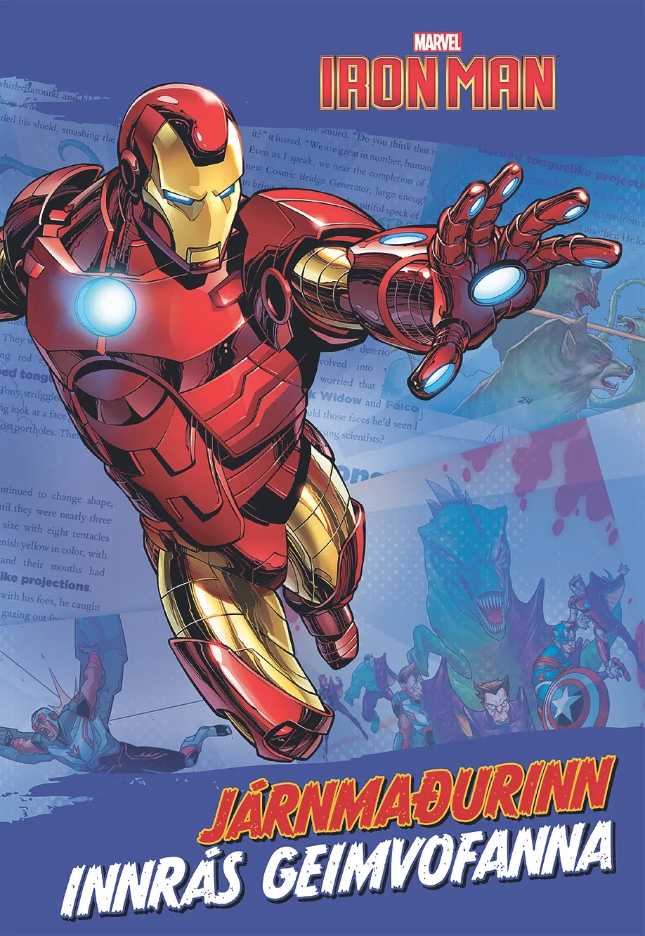 Bókakápa: Iron Man Járnmaðurinn Innrás geimvofanna