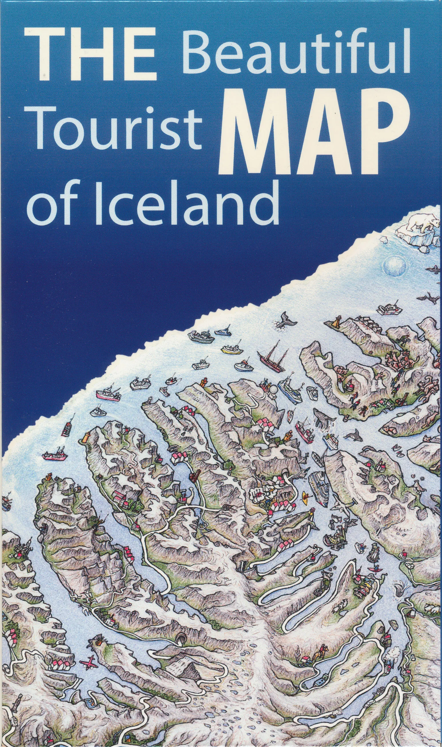 Bókakápa: Fagrakort Fagra ferðamannakortið af Íslandi The Beautiful Tourist Map of Iceland