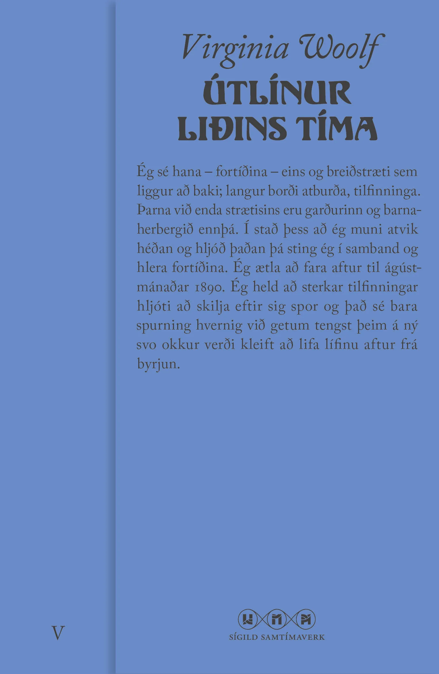 Forsíða kápu bókarinnar