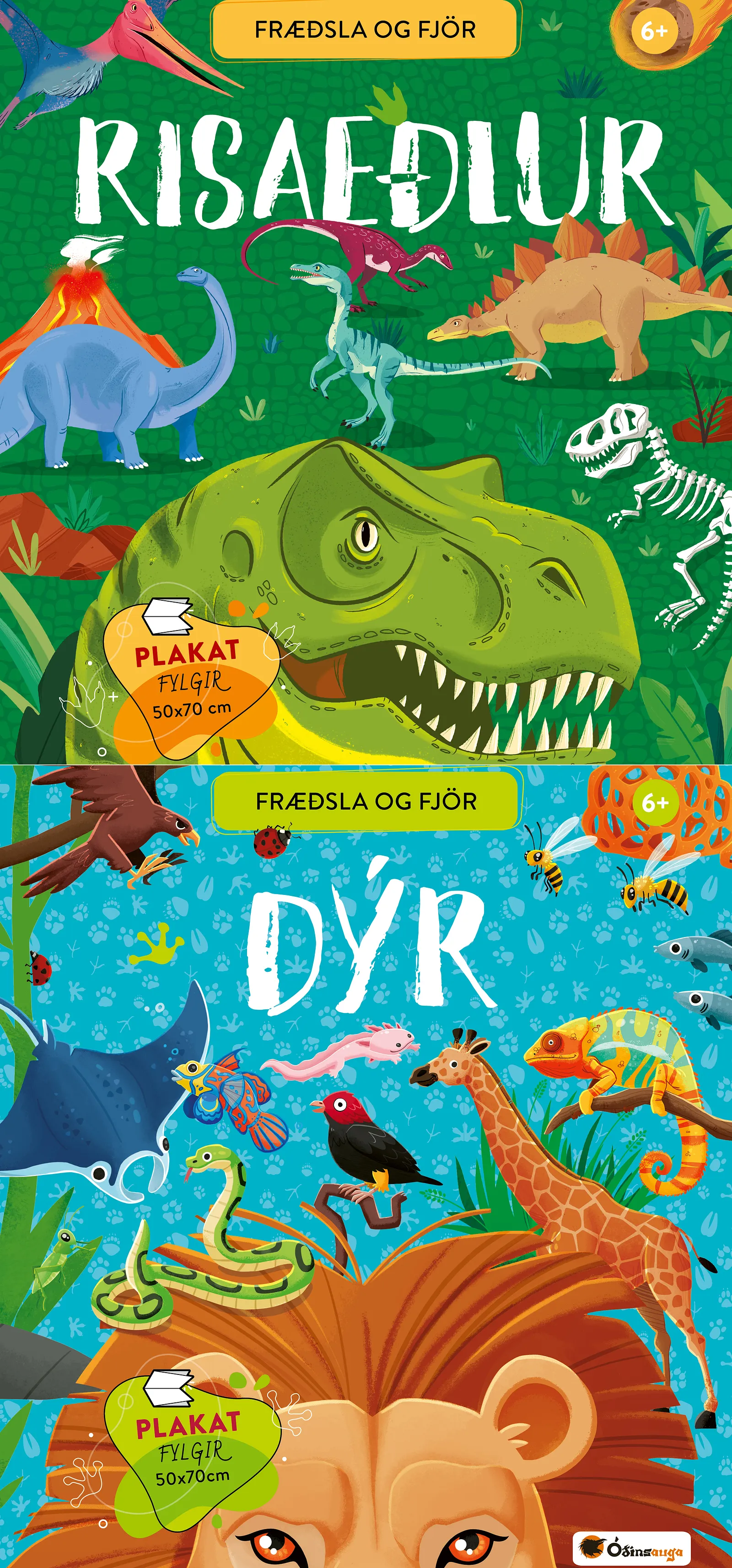 Bókakápa: Fræðsla og fjör Risaeðlur / Dýr
