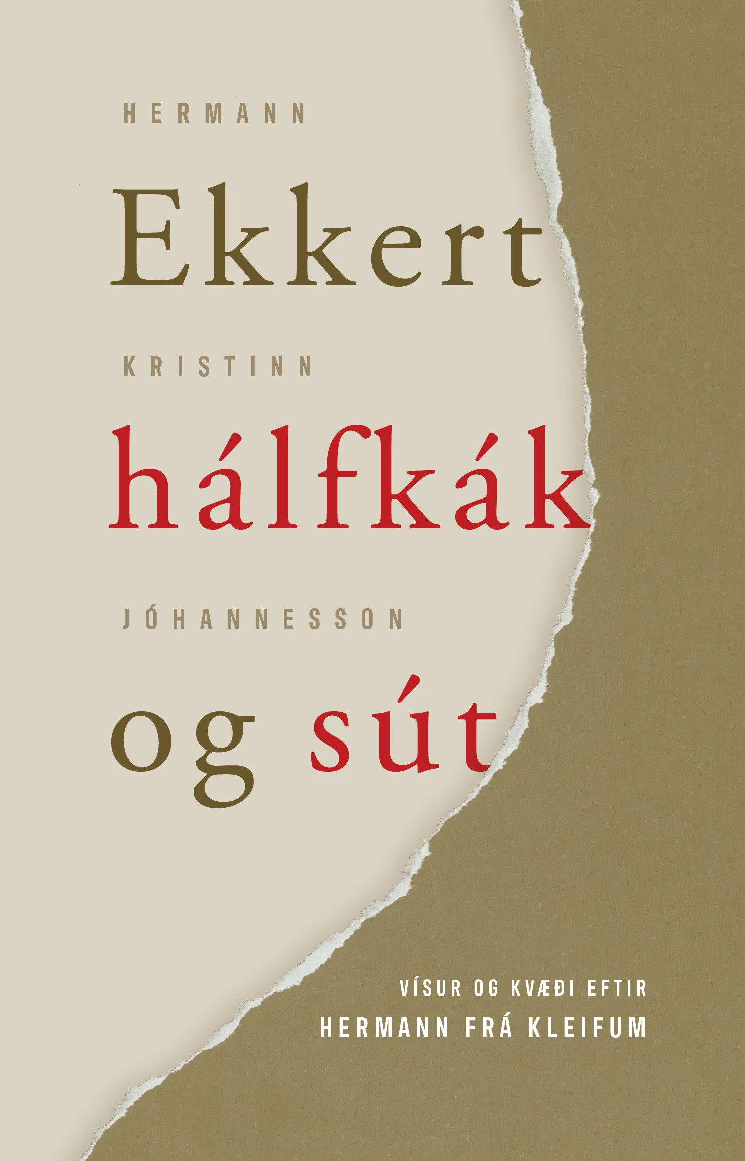 Forsíða kápu bókarinnar