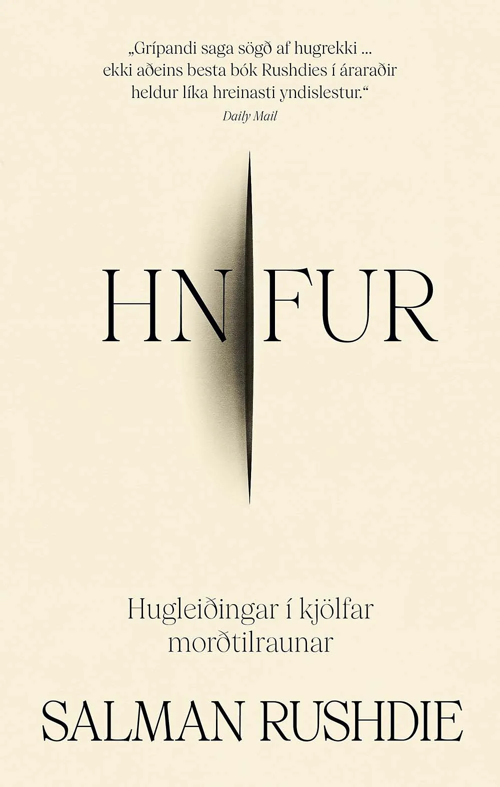 Forsíða kápu bókarinnar