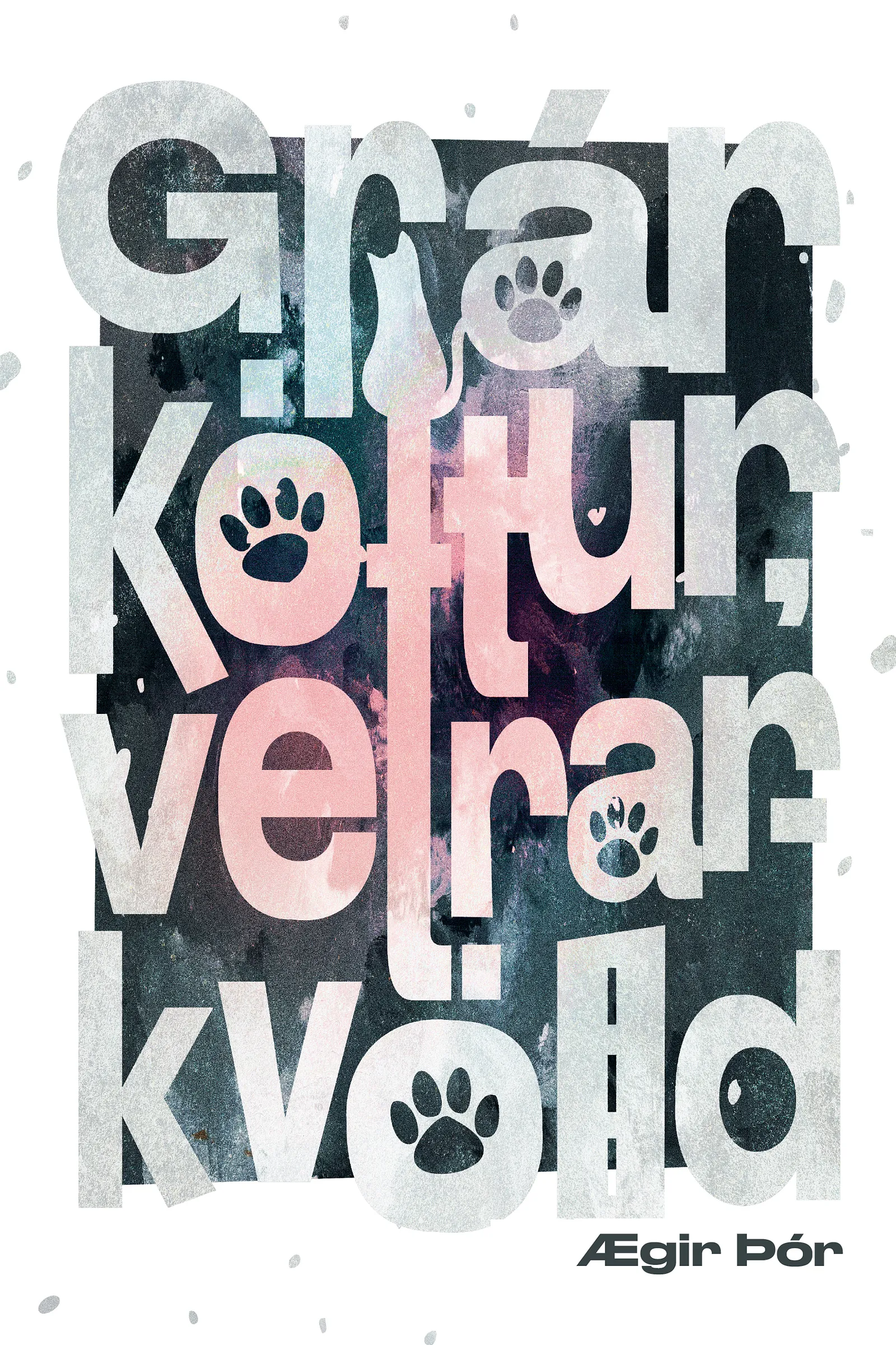 Bókakápa: Grár köttur, vetrarkvöld