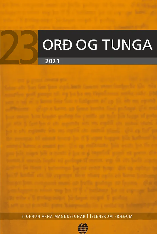 Bókakápa: Orð og tunga 28 (2026)