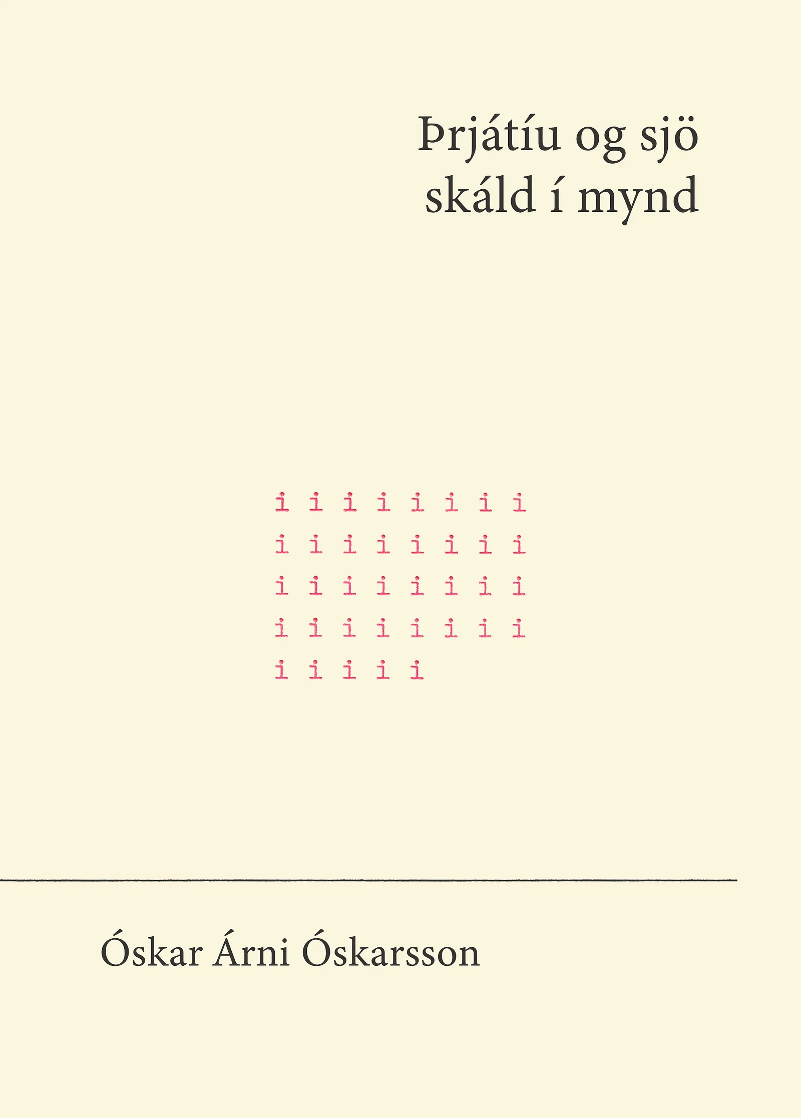 Bókakápa: Þrjátíu og sjö skáld í mynd