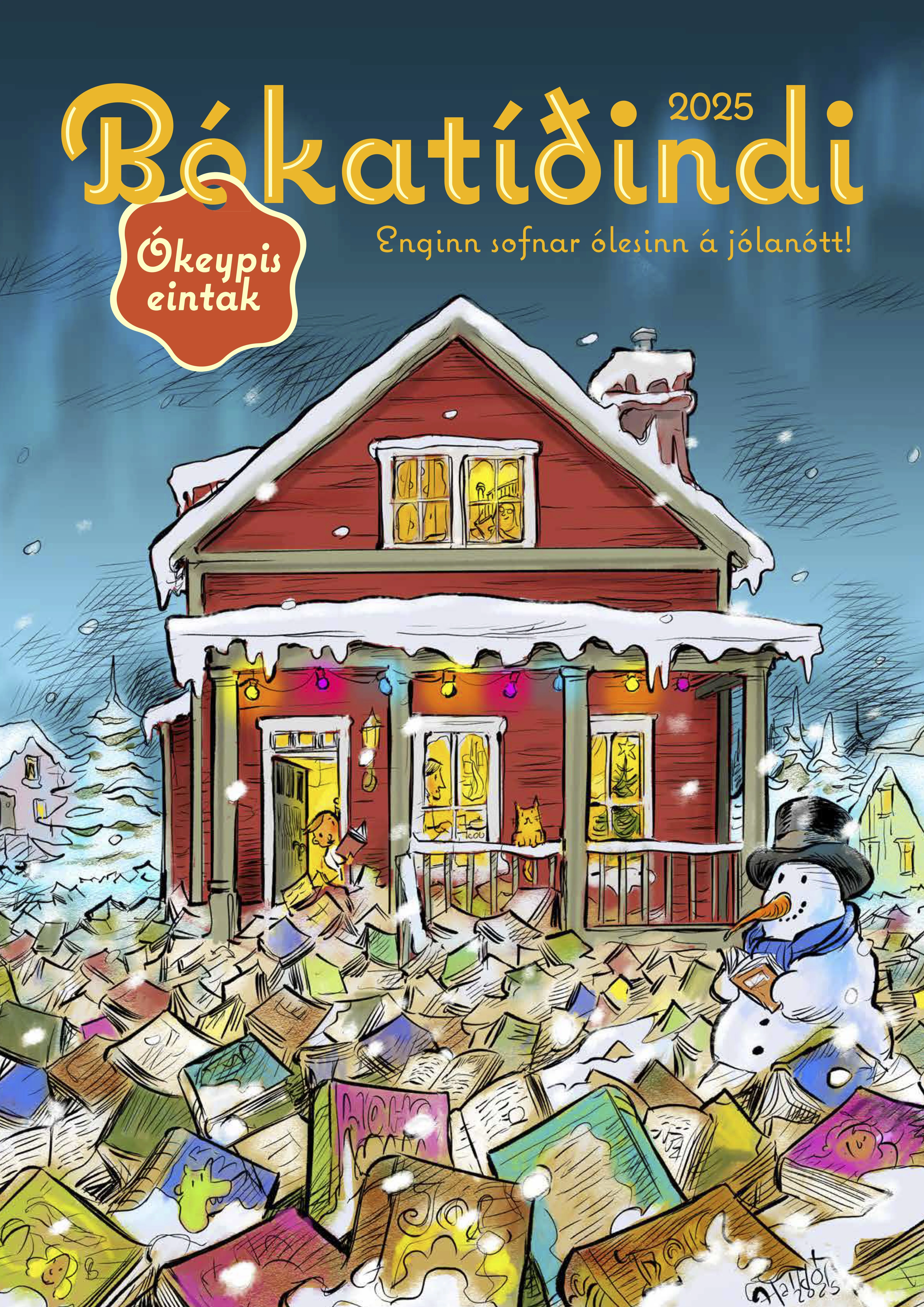 Forsíðan fyrir Bókatíðindi 2025