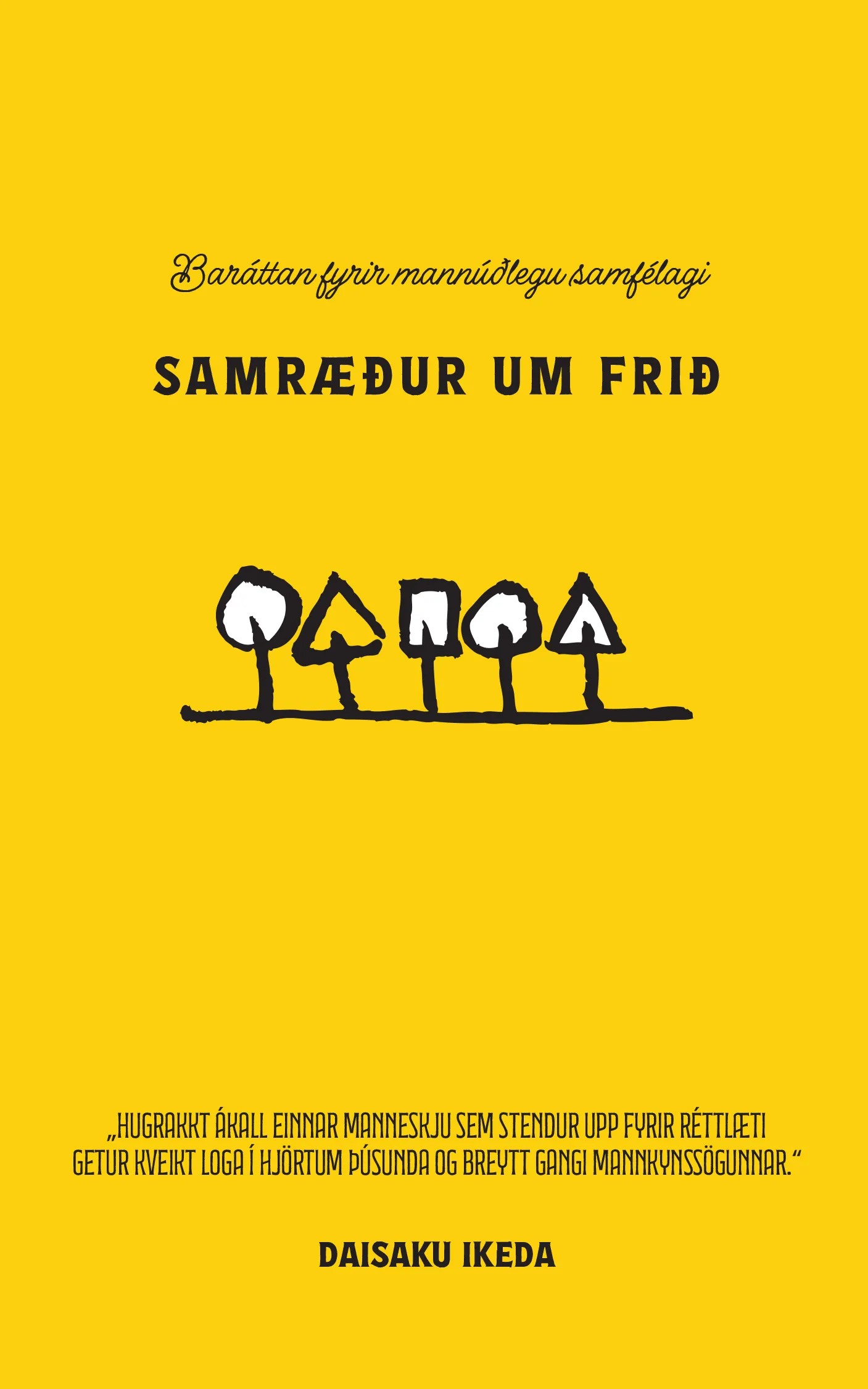 Forsíða kápu bókarinnar