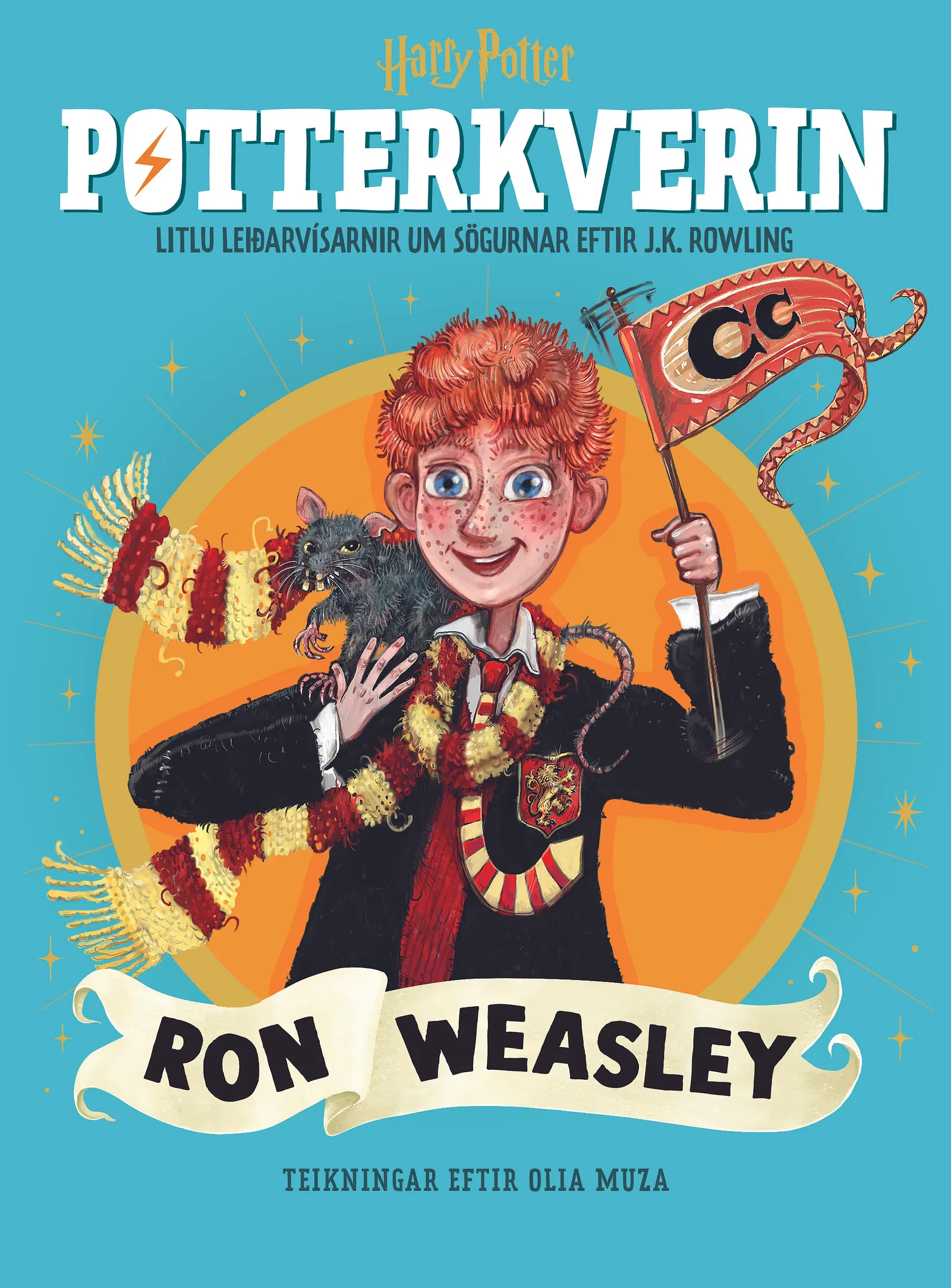 Bókakápa: Potterkverin Ron Weasley Litlu leiðarvísarnir um sögurnar eftir J.K. Rowling