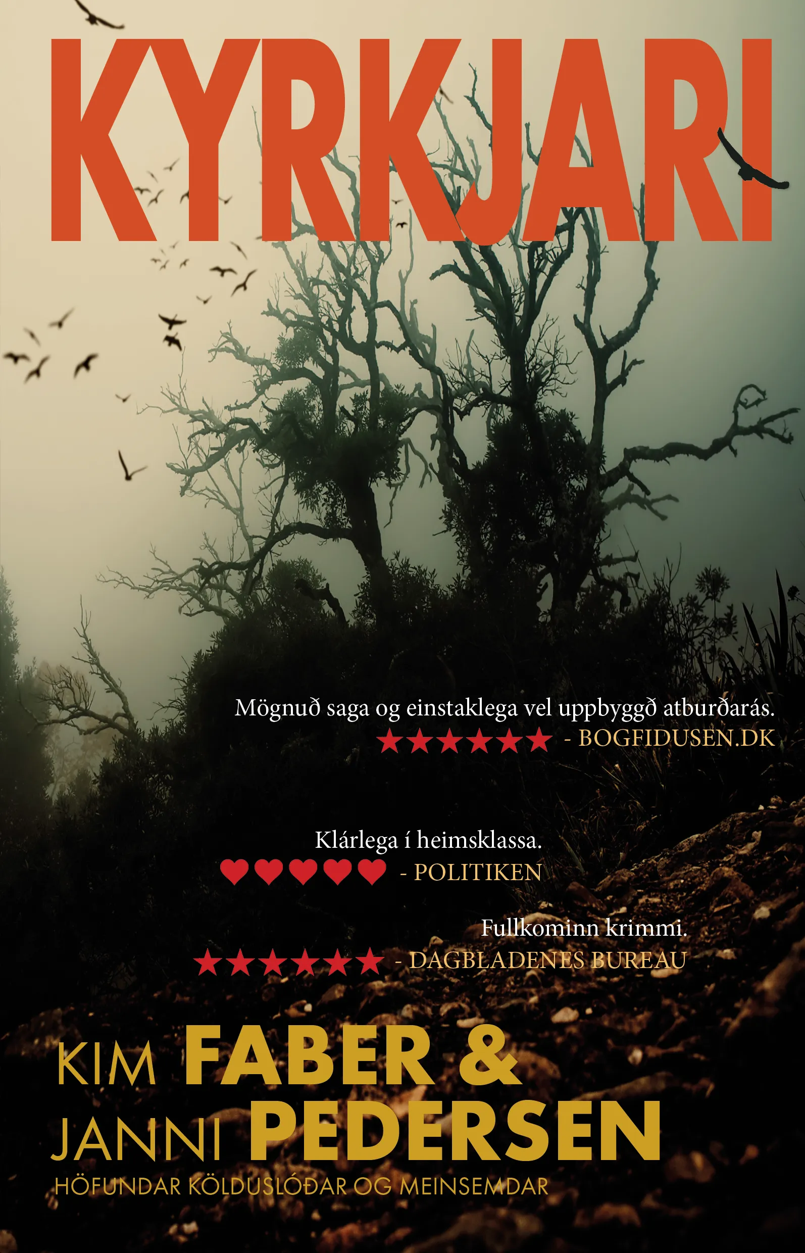 Forsíða kápu bókarinnar