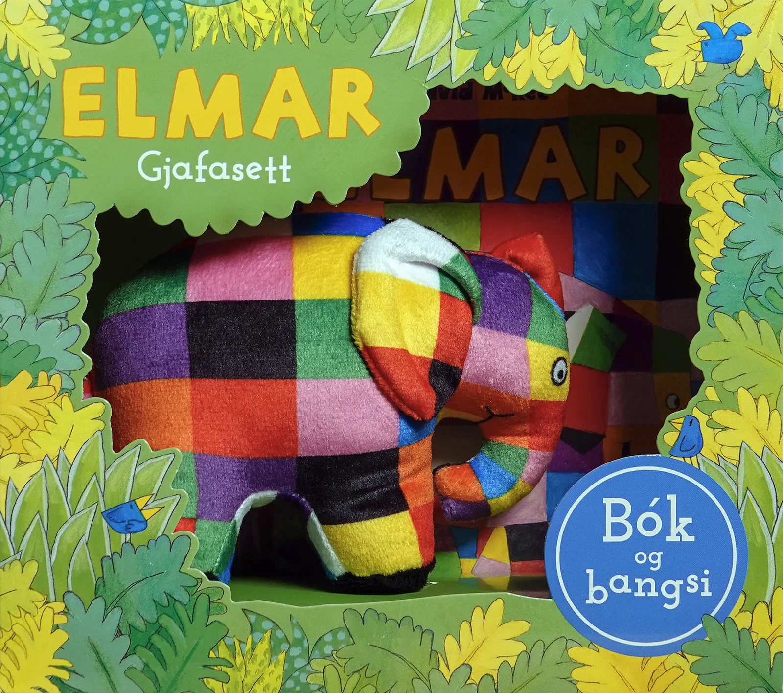 Bókakápa: Elmar – Gjafasett Bók og bangsi