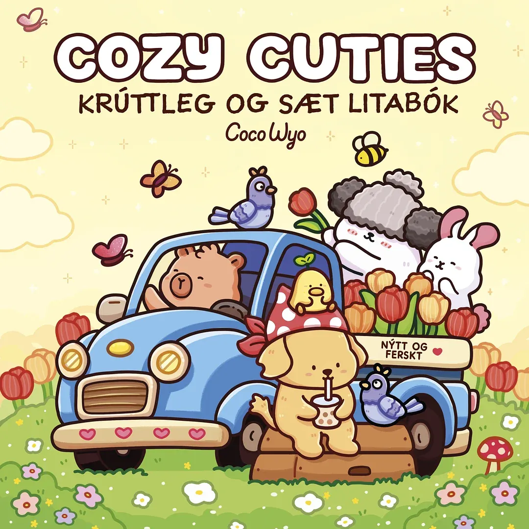 Bókakápa: Cozy Cuties – Krúttleg og sæt litabók