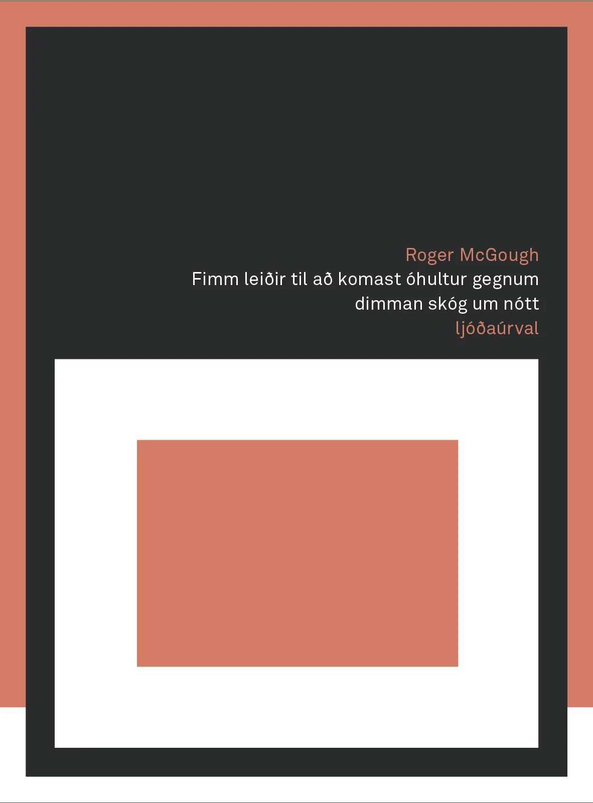 Forsíða kápu bókarinnar